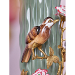 Ваза с птицами и цветами из фарфора с бронзовыми элементами Garden of Eden варинант исполнения - 6 | Loft Concept в Екатеринбурге