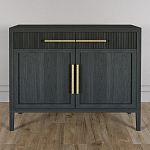 Буфет Primo с двумя ящиками и двумя фасадами Черный дуб варинант исполнения - 2 | Loft Concept в Екатеринбурге