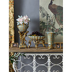 Чаша с орнаментом на бронзовых ножках в виде ангелов Eden Garden варинант исполнения - 9 | Loft Concept в Екатеринбурге