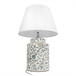 Настольная лампа цилиндрическая с цветочной росписью Lamp Flower Painting варинант исполнения - 4 | Loft Concept в Екатеринбурге
