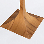 Настольная лампа со скошенным конусовидным абажуром и фигурной ножкой в цвете тик Accord Lighting варинант исполнения - 3 | Loft Concept в Екатеринбурге