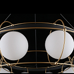 Люстра подвесная круглая с белыми плафонами Martin варинант исполнения - 5 | Loft Concept в Екатеринбурге