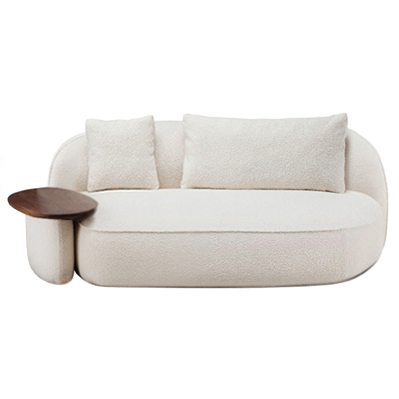 Двухместный модульный диван Orus со столиком  Белый в Екатеринбурге | Loft Concept 