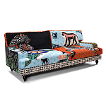 Диван с цветным принтом Qalakabusha Sofa варинант исполнения - 2 | Loft Concept в Екатеринбурге