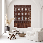 Панно Макраме коричневый цвет  варинант исполнения - 3 | Loft Concept в Екатеринбурге