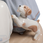 Статуэтка фарфоровая Девочки с собачками Charming Statuette варинант исполнения - 2 | Loft Concept в Екатеринбурге