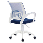 Офисное кресло с основанием из белого пластика Desk chairs Blue варинант исполнения - 2 | Loft Concept в Екатеринбурге