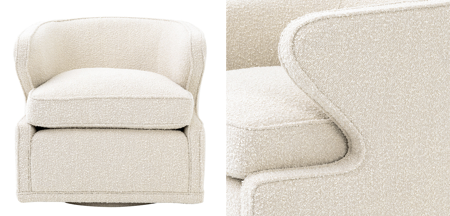 Кресло Eichholtz Chair Dorset Boucle cream Кресло Eichholtz Chair Dorset Boucle cream - Loft-Concept в Екатеринбурге