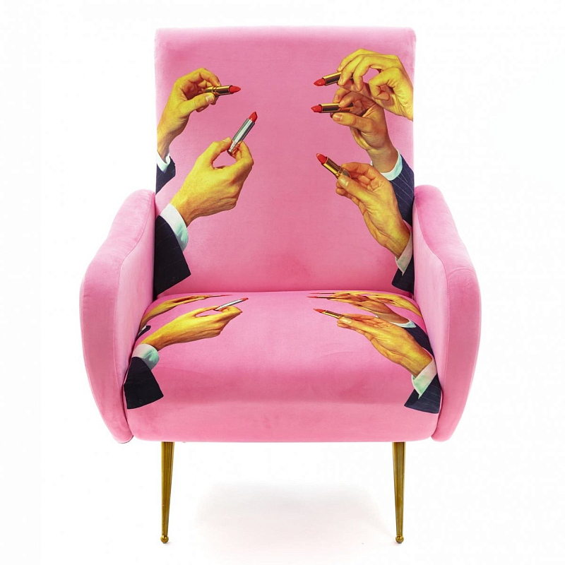 Кресло Seletti Armchair Lipsticks Pink Розовый (Rose) в Екатеринбурге | Loft Concept 