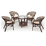 Комплект уличной мебели Sienna Dark Brown варинант исполнения - 1 | Loft Concept в Екатеринбурге