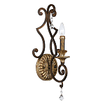 Бра в форме свечи и подвесками в классическом стиле Quoizel варинант исполнения - 1 | Loft Concept в Екатеринбурге