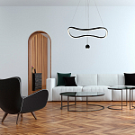 Подвесной светильник волнообразной формы LED 35W 3000K Infinity варинант исполнения - 3 | Loft Concept в Екатеринбурге