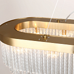 Люстра подвесная овальная со стеклянными трубками Nembus варинант исполнения - 2 | Loft Concept в Екатеринбурге