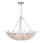 Люстра декорированная цветами из стекла Lightness of Flowers варинант исполнения - 1 | Loft Concept в Екатеринбурге