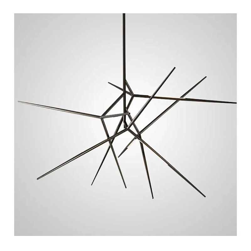 Люстра FLASK Black Глянцевый черный в Екатеринбурге | Loft Concept 