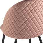 Мягкий стул в велюре пыльно-розового цвета Miruna Chair варинант исполнения - 7 | Loft Concept в Екатеринбурге