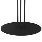 Стол журнальный с круглой столешницей из стекла Gray and Gold Marble варинант исполнения - 5 | Loft Concept в Екатеринбурге