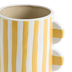 Ваза из фаянса Brighter than the Stars жёлтая полоска варинант исполнения - 2 | Loft Concept в Екатеринбурге