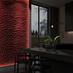 Гипсовая 3D панель с принтографией PM-40 варинант исполнения - 1 | Loft Concept в Екатеринбурге