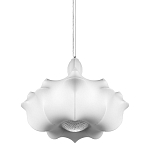 Подвесной светильник с белым фигурным абажуром и мягкими волнистыми краями Cloud Motion  варинант исполнения - 1 | Loft Concept в Екатеринбурге