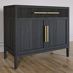 Буфет Primo с двумя ящиками и двумя фасадами Черный дуб варинант исполнения - 3 | Loft Concept в Екатеринбурге