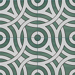 Дизайнерская плитка с узором Петли варинант исполнения - 1 | Loft Concept в Екатеринбурге