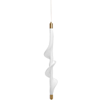 Люстра с белым скрученным плафоном Golden Swirl варинант исполнения - 1 | Loft Concept в Екатеринбурге