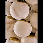 Люстра подвесная с сферическими плафонами из натурального камня Glowing Spheres варинант исполнения - 4 | Loft Concept в Екатеринбурге