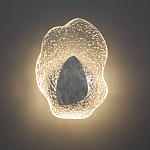 Бра с волнообразным стеклянным плафоном и вставкой из мрамора Liquid Stone варинант исполнения - 4 | Loft Concept в Екатеринбурге