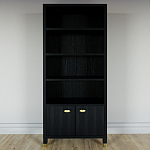 Книжный Стеллаж Elsa Dreams Black с задней стенкой варинант исполнения - 5 | Loft Concept в Екатеринбурге