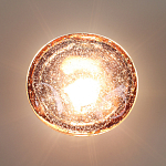 Бра с круглым плафоном из прозрачного стекла с пузырьками воздуха Effervia  варинант исполнения - 6 | Loft Concept в Екатеринбурге