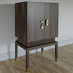 Кабинетный шкаф Elsa Dreams Walnut с 2-мя ящиками варинант исполнения - 6 | Loft Concept в Екатеринбурге