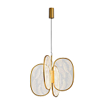 Люстра с гравировкой на акриловых плафонах Gravyura Bronze D 50 см варинант исполнения - 2 | Loft Concept в Екатеринбурге