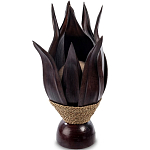 Настольная лампа черная INDONESIAN LAMPS 1 варинант исполнения - 1 | Loft Concept в Екатеринбурге