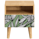 Прикроватная тумба с изображением на ящике Elise Nightstand варинант исполнения - 18 | Loft Concept в Екатеринбурге