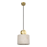 Подвесной светильник с круглым мраморным плафоном Marble square варинант исполнения - 1 | Loft Concept в Екатеринбурге