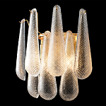Бра с подвесками из рифленного стекла в форме капель Textured Glass варинант исполнения - 1 | Loft Concept в Екатеринбурге