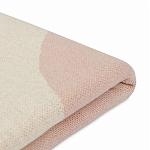 Плед из хлопка бежевого цвета с абстрактным принтом Elysian Flow Peach варинант исполнения - 4 | Loft Concept в Екатеринбурге