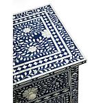 Комод инкрустация костью ORIENTAL Indian синий орнамент варинант исполнения - 4 | Loft Concept в Екатеринбурге