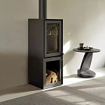 Дизайнерский журнальный столик чёрный с круглой столешницей Arycy варинант исполнения - 7 | Loft Concept в Екатеринбурге