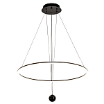 Светодиодная люстра Black LED Circle and Ball Lamp варинант исполнения - 2 | Loft Concept в Екатеринбурге