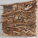 Большая Абстрактное Панно из веток и нитей Dryad Wall Art варинант исполнения - 1 | Loft Concept в Екатеринбурге