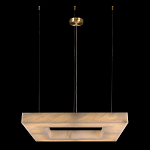 Люстра с квадратным каменным плафоном Calcite Square Light варинант исполнения - 1 | Loft Concept в Екатеринбурге