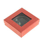 Зеркало карманное двухстороннее круглое из натурального камня Серафинит в подарочной упаковке Silver Stone Mirrors варинант исполнения - 4 | Loft Concept в Екатеринбурге