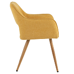 Стул в рогожке желтого цвета NEASAN STOOL варинант исполнения - 5 | Loft Concept в Екатеринбурге