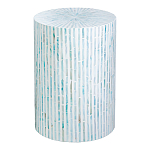 Столик с инкрустацией с перламутровым узором Dominic Blue варинант исполнения - 1 | Loft Concept в Екатеринбурге