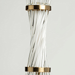 Подвесной светильник с цилиндрическим плафоном из прозрачных стеклянных трубок Nembus варинант исполнения - 7 | Loft Concept в Екатеринбурге