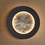 Бра в форме диска черного цвета Borders of Black варинант исполнения - 4 | Loft Concept в Екатеринбурге