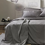 Плед из шерсти мериноса серого цвета 130×180 см Gray Waves варинант исполнения - 7 | Loft Concept в Екатеринбурге