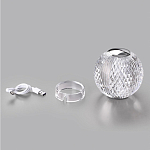 Настольная лампа с прозрачным шарообразным плафоном на цилиндрической подставке Crystal Globule варинант исполнения - 7 | Loft Concept в Екатеринбурге